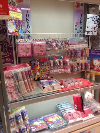 Hello Kitty goods in Odaiba